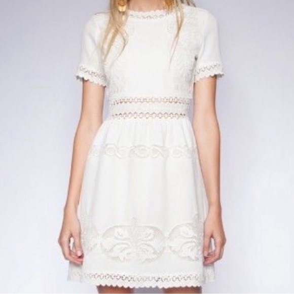 NWT Pixie Market Ark & Co sienna white lace dress M - Picture 3 of 16